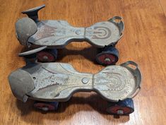 These vintage Sears rollar skates are stamped with "Sears Model # 610-2300." Instead of a key, length adjustment is made with a wing nut thumb screw. Popular in the 1950's to 1960's, these skates can make you feel like a kid again! Conditon shows wear and rust like these skates were well used. Wheels still roll and are metal with what appears to be a hard rubber coating. The straps seem to have met their demise and are no longer with the skates. PLEASE ZOOM IN ON PICTURES FOR CONDITION. TAKE ADVANTAGE OF FREE SHIPPING! This shop uses recycled shipping materials when possible. Vintage Items that are vintage are preowned and aged, and may have some wear. If I have observed any defects such as tears, cracks, chips, or flaws, I will disclose it in this Description Section. Please look at all o A Wing, Roller Skates, Roller Skating, Screw, Rust, I Shop, Vintage Items, Recycling, Accessory Gift