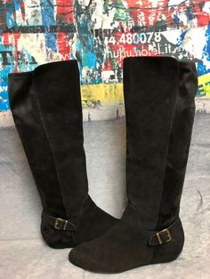 STEVEN by Steve Madden Women's Levityy Black Boot Size 9.5 #StevenbySteveMadden #Casual #CasualDressPartyWork Brown Womens Shoes, Brown Block Heels, Madden Boots, Steve Madden Boots, Rhinestone Flats, Black Block Heels, A New World, Black Wedge, Shoes Heels Wedges