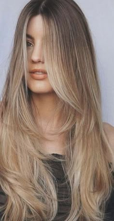 Butterfly Haircut, Haircuts For Long Hair With Layers, Straight Hair Cuts, Hairstyles For Layered Hair, Long Layered Haircuts, Hair Appointment, Haircuts Straight Hair, Long Hair With Bangs, Long Blonde