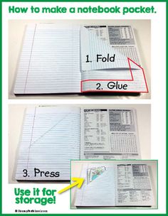 how to make a notebook packet