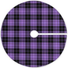 a purple and black plaid pattern on a cd