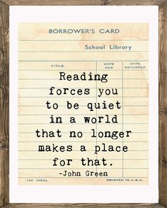 a piece of paper with the words reading forces you to be quiet in a world that no longer makes a place for that