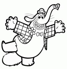 cartoon character from the movie ratty mouse coloring pages for kids, free to print and color