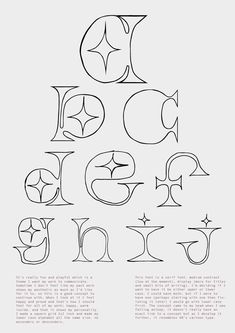 some type of font that is in the shape of letters with different shapes and sizes