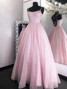 Shiny Sequins Backless Pink Long Prom Dresses, Backless Pink Formal Graduation Evening Dresses Sparkly Prom Dresses Long, Princess Evening Dress, Junior Party Dresses, Prom Dresses Long Pink, Sparkly Prom Dresses, Cute Homecoming Dresses, Princess Prom Dresses, Homecoming Dresses Long, Pink Sparkly