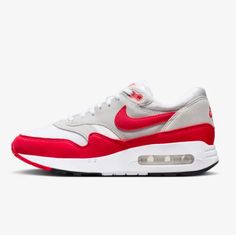 Product Features Brand: Authentic Nike  Size: US 5~10 (220~280mm)  Color: White/Red Authentic New Shoes / Shoe Box / Official Tag SHIPPING  · All orders will be shipped to world wide using expedited shipping courier such as FedEx and DHL. · We ship your orders almost within 2 business days after the payment. · Please confirm your address is correct.    Due to eBay's policy, it's hard to change the address after the purchase.  RETURNS ·  We accept the returns, but item must be "Not Opened & Not Used Condition."  OTHER TERMS & CONDITIONS · Please do not forget to leave us FIVE STARS on all of the Detailed Seller Ratings. · Please DO NOT leave a neutral or negative feedback without contacting us first to get a better solution.   A better solution for you is better than any other neutral or ne Nike Airmax 1, Air Max 1s, Air Max One, Big Bubble, Low Air Jordan 1, Big Bubbles, Baskets Nike, Adidas Spezial, Nike Dunk High