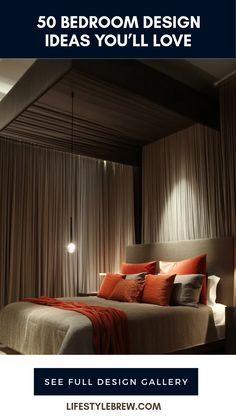 A collection of eye-catching bedroom interior ideas for decor inspiration, showcasing various styles and designs. 1 image featuring unique and trendy bedroom arrangements.