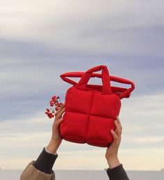 MINI PILLOW PUFFER Essential Bag in Red Tote Bag - Etsy Red Square School Bag, Large Capacity Red Handheld Box Bag, Red Rectangular Box Bag With Large Capacity, Red Box Bag With Large Capacity And Double Handle, Red Box Bag With Double Handle And Large Capacity, Casual Red Shoulder Box Bag, Red Handheld Box Bag For Travel, Red Handheld School Bag, Red Rectangular School Bag