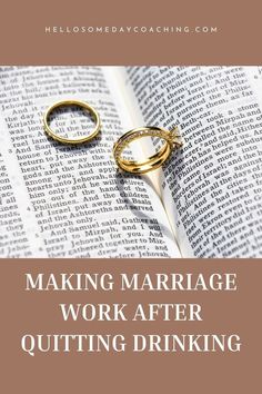 How do you make the marriage work after quitting drinking? Most marriages have some common patterns and habits that can make or break the relationship. Problematic patterns can be exacerbated when you’re in the drinking cycle and new habits can be helpful once you stop drinking and your relationship is adjusting to a new normal. Even if you have a strong and happy relationship it’s common to feel defensive, resentful, misunderstood, or lonely when you’re struggling to moderate your drinking. Making Marriage Work, Quitting Drinking, Happy Relationship, New Habits, Drinking Buddies