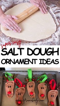 homemade salt dough ornament ideas for christmas