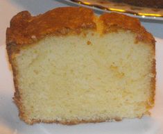 a piece of cake sitting on top of a white plate