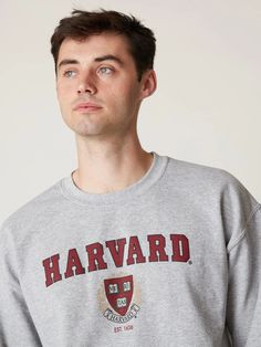 Stay stylish and warm with our Harvard crewneck! A classic but comfortable look, you'll be ready to go anywhere with this piece of Harvard apparel. This Crewneck is a favorite among our students and their families. Ultra-soft & lightweight fabric Crew neckline with classic trim at neck, cuffs & hem Unisex design Official Licensed Harvard University Merchandise All products are designed, packaged, and shipped by Harvard University students Looking for more? Shop more bestseller styles.