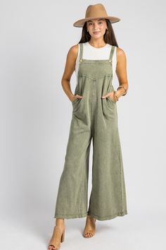 Mineral Wash Knit Overalls, Olive - New Arrivals - The Blue Door Boutique Knit Overalls, Cotton Overalls, Blue Door, Boutique Clothing, Cute Dresses, New Arrivals, Overalls, Customer Service, Boutique