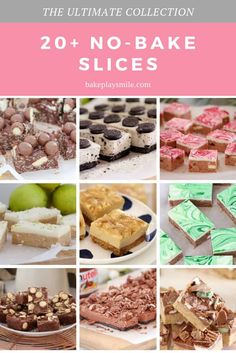 the ultimate collection of 20 no bake slice recipes for desserts, cakes and more