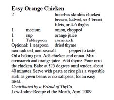 Low Iodine Diet Recipes Meal Planning, Low Iodine Chicken Recipes, Low Iodine Diet Grocery List, Low Iodine Pasta Sauce, How To Make Iodine