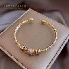 Luxury, Party, High Sense Gold Color Bracelet Fit Up To 7,5” Wrist The Bangles, Bracelets Design, Adjustable Bangle, Bangle Designs, Hand Jewelry, Gothic Jewelry, Mens Jewelry Bracelet, Girls Jewelry, Cuff Bangles