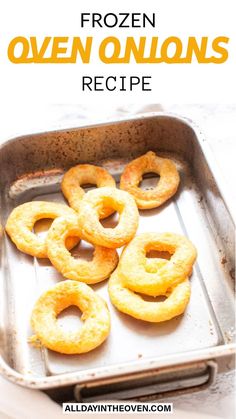 Baked Onions In The Oven Onion Rings In Oven, Onion Rings Baked, Seasoned French Fries Recipe, Crispy Potatoes In Oven, Frozen Onion Rings, Tasty Oven