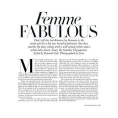 the front page of an article about ferme fabulous, with black and white text