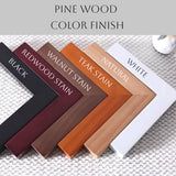 five different colors of wood are shown in this advertisement for pine wood colorfinish