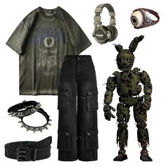 #fivenightsatfreddys #fnaf #fashion #outfits Fnaf Inspired Outfits, Fnaf Clothes, Fnaf Outfits, Fnaf Costume, Geeky Clothes, Alt Clothes, Character Inspired Outfits