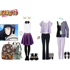 "Hinata" by marykate-bailey on Polyvore Anime Themed Outfits, Outfit Anime, Disney Inspired Fashion, Disney Bound Outfits