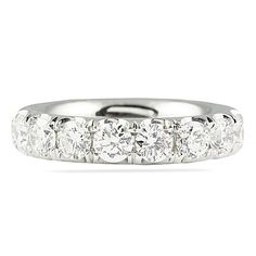 Large round diamonds pave set into low profile comfort fit band in platinum. Eternity Band Ring, Antique Diamond, Eternity Band, Eternity Bands, Pave Diamonds, Round Diamond, Low Profile, Band Rings, Round Diamonds