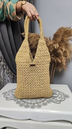 Hasır Yazlık Kese Çantası, Kadınlar İçin Modern Doğal Hasır El Yapımı Çanta, Kagıt ip Tığ Örgüsü Dokuma Çanta Polyester Makrome Çanta Luxury Eco-friendly Handwoven Crochet Bag, Eco-friendly Woven Jute Crochet Bag, Eco-friendly Jute Crochet Bag With Woven Leather, Eco-friendly Jute Crochet Shoulder Bag, Eco-friendly Beige Crochet Rattan Bag, Purses And Handbags, Beauty Book, Handbags, Shoulder Bag