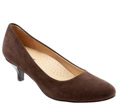 Remain fiercely fashionable and completely comfortable in these classic kitten-heel pumps, thanks to a cushioned footbed with arch support. From Trotters. Kitten Heel Pumps, Heel Pumps, Kitten Heel, Arch Support, Pumps Heels, Kitten Heels, Arch, Kittens, Pumps