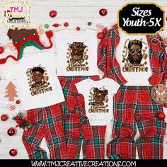 MELANIN FAMILY CHRISTMAS T-Shirt Family Christmas T-Shirt Holiday Messy Bun T-Shirt Holiday Shirt African American Christmas Shirt Dread Loc UNISEX SHIRTS ARE FOR BOTH MEN AND WOMEN THEREFORE THEY RUN BIG FOR WOMEN Material: All White Shirts are 100% Polyester Cotton Feel Sublimated Print Color Shirts are Cotton and Screen Print Shirt Material: Cotton/Polyester Sizes are Unisex: Please check size chart on listing ------How to order------ 1.Select the size and color then add personalization if ne Class Party Favors, African American Christmas, Leaves Shirt, American Christmas, Cross Christian, Thanksgiving Family, Jesus Shirt, Screen Printing Shirts, Thanksgiving Shirt