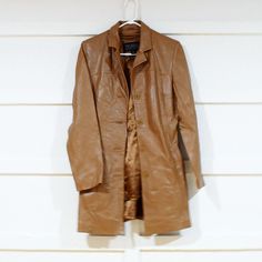 Wilson's Leather Pelle Studio Double Lapel Collar Ultra Thinsulate Insulation Center Button Up Closure Long Sleeves 2 Hidden Side Slant Hip Pockets Fully Lined Interior Size Small 100% Leather All Natural Fibers Excellent Condition Smoke-Free, Pet-Free, Fragrance-Free Sign Up For Poshmark W/ Code Diana7777 For $10 Off Your 1st Order Wilsons Leather Jacket, Free Sign, Fragrance Free, Leather Jackets, Lapel Collar, Tan Brown, Natural Fibers, Fragrance Free Products, All Natural