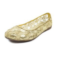 Viteliuss Ballet Flat - Ultra Seller Shoes Women's Platform Shoes, Women's Flat Shoes, Mesh Heels, Women Platform Shoes, Gold Flowers, Flat Shoes, Platform Shoes, Womens Flats, Flat Shoes Women