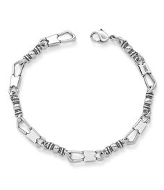 The recognizable links of this bracelet are a contemporary reference to the first disciples who followed Jesus and became fishers of men. From James Avery, this line bracelet features:Sterling SilverLobster claw closureMedium measures approx. 7.375"Large measures approx. 8"X-Large measures approx. 9.313"Made in USA. Fishers Of Men Bracelet, Boyfriend Stuff, Fishers Of Men, James Avery Jewelry, Hook Bracelet, Men Bracelet, James Avery, Silver Line, Timeless Accessories