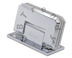 a silver metal business card holder