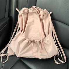 UAKISS  - Trendy Y2k Aesthetic Pleated Chic Backpacks Fashion All Match Casual Schoolbags Sweet Drawstring Vintage Women Backpack Korean   Size:42*44CM "Size mearsured by ourselves, sometimes has some errors, but always within... Backpack Korean, Chic Backpack, Saddle Handbags, Floral Bags, Luxury Designer Handbags, Student Backpacks, Chain Crossbody Bag, Vintage Women, Y2k Aesthetic