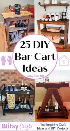 25 diy bar cart ideas that are easy and cheap