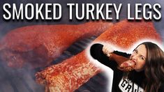 Smoked Turkey Legs!! | Backyard Test Kitchen - YouTube Turkey Leg Brine, Smoked Turkey Rub, Turkey Leg Recipes, Smoked Turkey Wings, Turkey Rub, Roast Rack Of Lamb, Hey Grill Hey, Best Bbq Recipes, Smoked Turkey Legs