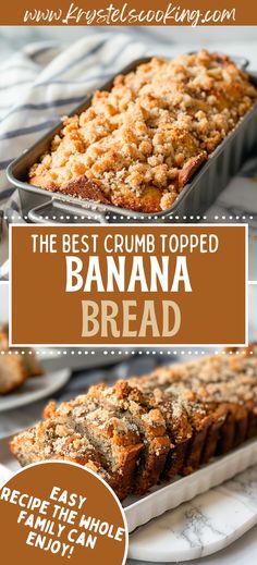 the best crumb topped banana bread recipe