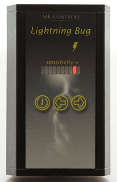 an electronic device with lightning plugs on it