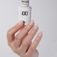 DND Daisy Gel Duo - She’s White? She’s Pink? #860 0.5 oz 15mL each A cloudy pink, white sheer that leans dominant either waydepending on your nail color undertones Color Undertones, Elegant Nail Polish, Dnd Nail Polish, Sheer Polish, Nail Polish Gift Set, Nail Polish Gift, Luminous Nails, Dnd Gel Polish, Uv Gel Nail Polish