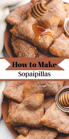 how to make sopapillas with honey on the top and in the bottom