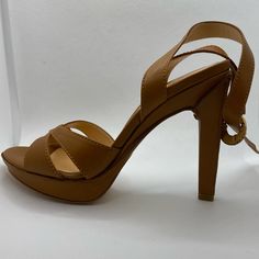 Adorable Sergio Rossi 4 1/2” Heels. Brand New, Never Worn. Price Tags Listed On Box. Duster Bag And Shoe Box Included. If You Don’t Want The Shoe Box, Please Let Me Know. Size 36 Open To Offers Elegant Calf Leather Sandals With 4-inch Heel, Calf Leather Open Toe Heels With 4-inch Heel, Designer Block Heels With 4-inch Heel, Chic 4-inch Leather Heels, Elegant Brown Sandals With 4-inch Heel, Designer Heels With Heel Strap For Work, Open Heel Leather Heels For Formal Occasions, Formal Calf Leather Heels With Wrapped Heel, Leather Open Heel Heels For Formal Occasions