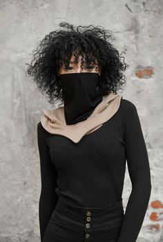 ♥ All my orders ship EXPRESS only >> buy your piece today & have it within 1-3 days upon shipping ♥ This hooded gaiter mask will make you feel totally secure while shopping, traveling, or taking a walk. Droplets and dust have little chance of reaching your mouth, face, hair, or neck and you won't be able to touch your face and transfer pathogens or dirt. Best of all, use the hood as a fashion accessory on its own for the next festival or party! ♥ Sizes: One size fits all ♥ Materials: C One Size Full Face Balaclava For Fall, Fall Full Face Balaclava One Size, One Size Hooded Balaclava For Fall, One Size Fall Balaclava With Hood, Black Balaclava For Winter, One Size Fits Most, Black Balaclava For Winter, Black Winter Balaclava, One Size Fits Most, Black Casual Balaclava For Fall, Casual Black Balaclava For Fall