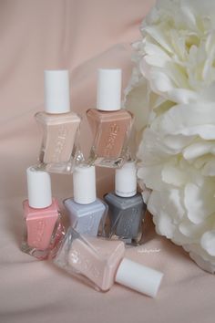 Essie Gel Couture Ballet Nudes 2017 Regular Nails, Glam Nails, March 19, Essie, Nail Inspo, Perfume Bottles