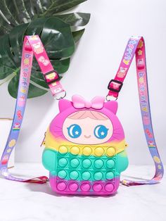 Bag For Love - Cartoon Design Pop It Backpack - Women Backpacks Product Description Color Multicolor Strap Type Adjustable Pattern Type Cartoon Pattern Type Colorblock Style Preppy Bag Size Small Quantity 1 piece Type Novelty Bag Material Silicone Size Chart INCH CM Size Bag Width Bag Height Bag Length Strap Length one-size 3.1 7.7 6.7 48 Size Bag Width Bag Height Bag Length Strap Length one-size 8 19.5 17 122 Similar Products h2 { text-align: center; } .red-box { width: 100%; display: flex; fle Preppy Bags, Estilo Preppy, Novelty Bags, Style Preppy, Cartoon Pattern, Pop It, White Brand, Small Crossbody Bag, Bird In Bag