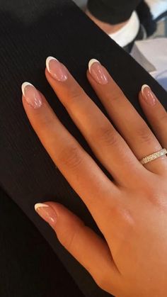 Rounded Acrylic Nails, Hard Gel Nails, Formal Nails, Simple Gel Nails, French Acrylic Nails, Nails 2024, Neutral Nails