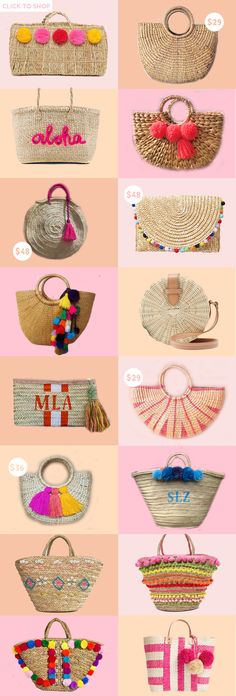 One trend I can't get enough of this season? Straw bags! Today, I'm rounding up the best straw bags of the summer. Happy shopping! Summer Handbags, Bags And Purses, Straw Handbags, Rattan Bag, Straw Bags, Basket Bag, Summer Accessories