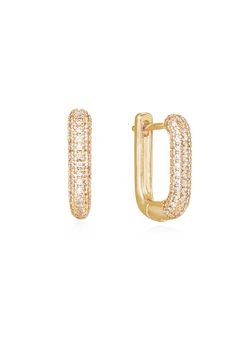 Petite Pave Huggie Earrings Classic Gold Huggie Diamond Earrings, Classic Gold-plated Diamond Earrings, Gold Cubic Zirconia Tarnish-resistant Earrings, Gold Huggie Diamond Earrings For Formal Occasions, Gold Tarnish Resistant Drop Diamond Earrings, Classic Gold Diamond Earrings, Tarnish Resistant, Tarnish Resistant Gold Plated Diamond Earrings, Everyday Gold Plated Diamond Earrings, Everyday Gold Cubic Zirconia Earrings