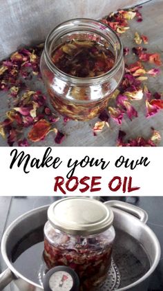 Rose Oil For Skin, Cooking With Turmeric, How To Make Rose, Diy Rose, Natural Healing Remedies, Diy Roses, Diy Remedies, Carrier Oil