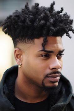 If you have curly hair, show it off with a low taper fade that allows your twisted curls to be the main attraction on top while keeping the sides neat and tidy. It’s a way to flaunt your natural texture while still maintaining a polished appearance. Click here to check out more handsome low taper fade haircuts for men. Men's Fade Haircut, V Shaped Haircut, Fade Haircut Designs, Men Fade Haircut Short