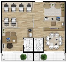 the floor plan for a two bedroom apartment with an attached kitchen and living room area